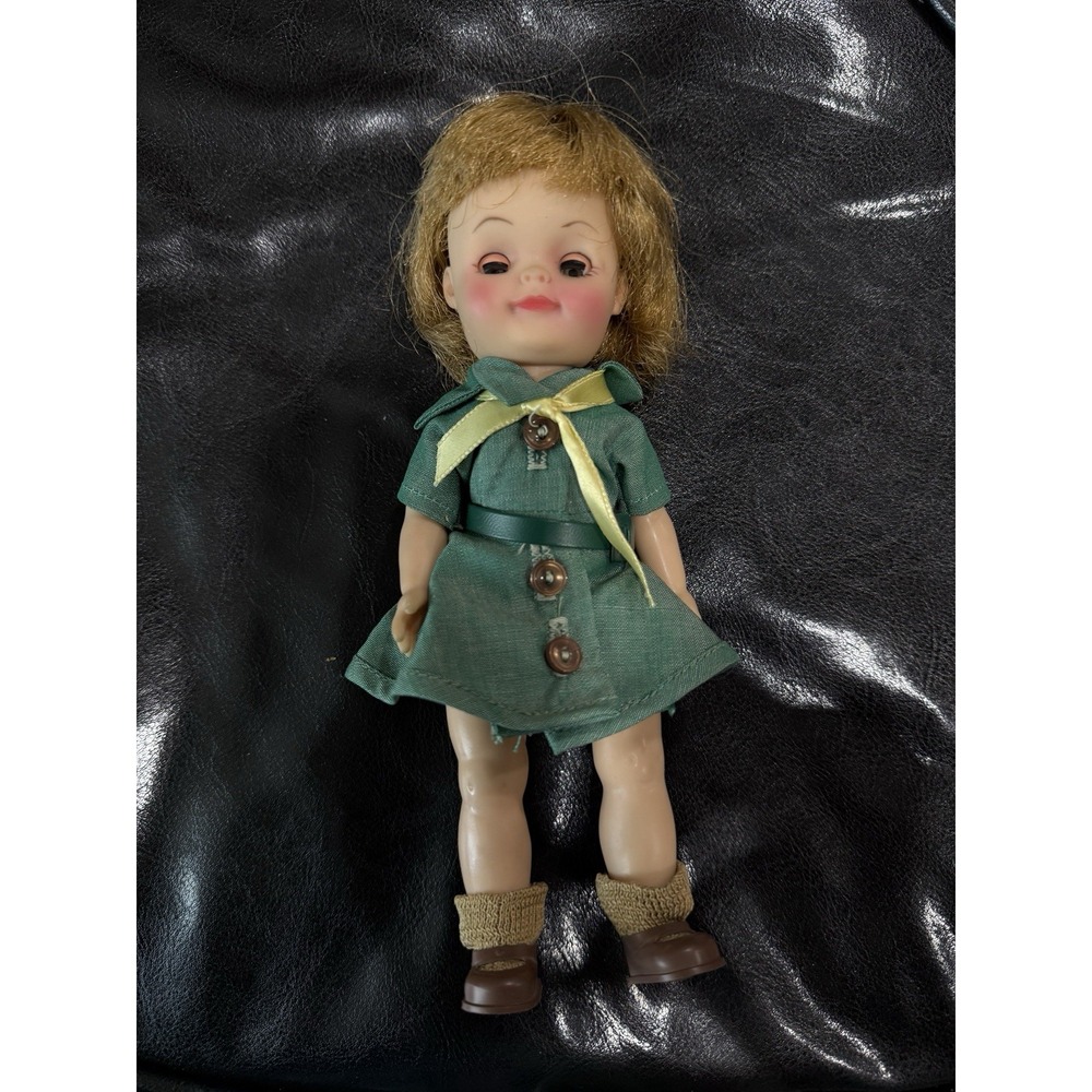 Effanbee Fluffy‎ 8 inch Girl Scout Doll VINTAGE 1965 Cute